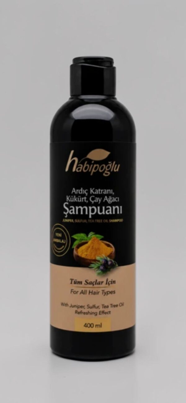 Habipoglu Wacholderteer-Schwefel-Teebaum-Shampoo 400ml